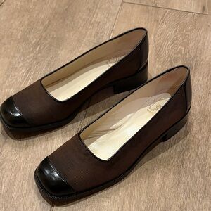 Joan & David Brown and Black Flats